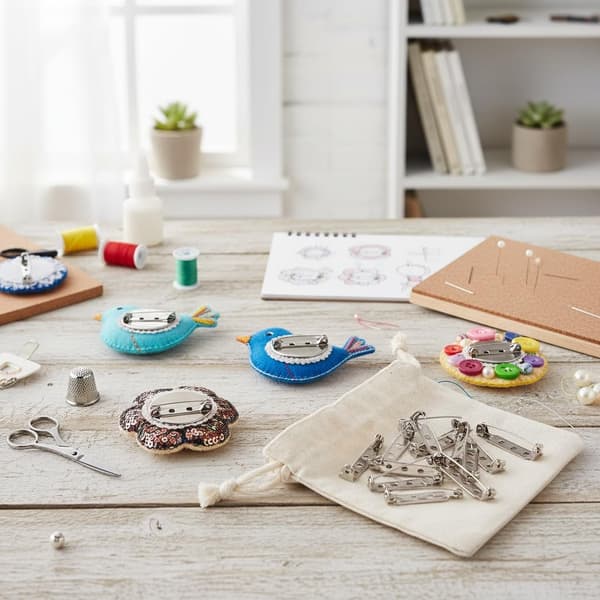 50 stk. sikkerhedsnåle, assorterede størrelser, sølv, hvid, jern, sæt til hobbybrug