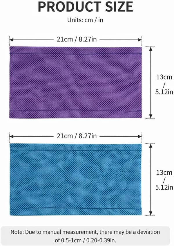 2-pak kølende bandanaer til hunde, åndbare issilke-halsklæder til sommer, medium