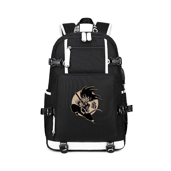 Son Goku Dragon Ball Studenter Laptopväska Oxford Shool Bag Anime Resväska Svart