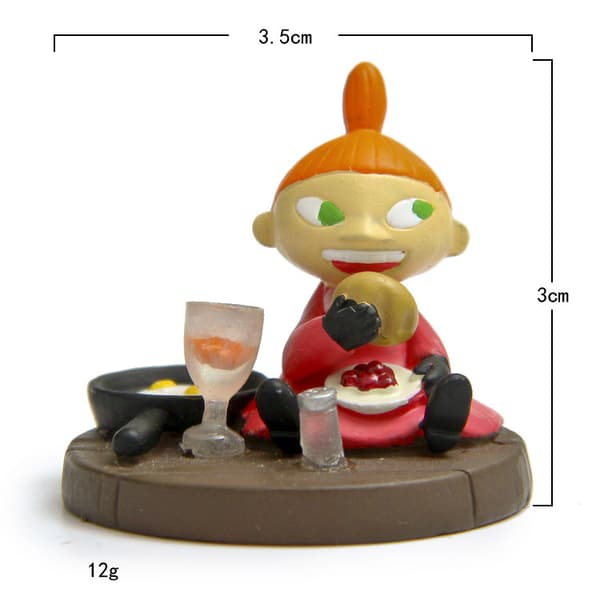 Sød Mumi-figur miniature have skrivebordsdekoration legetøj