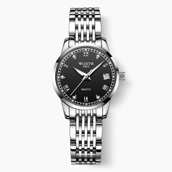 Herr Quartz Watch Business Armbandsur Blå Urtavla med Datum Watch