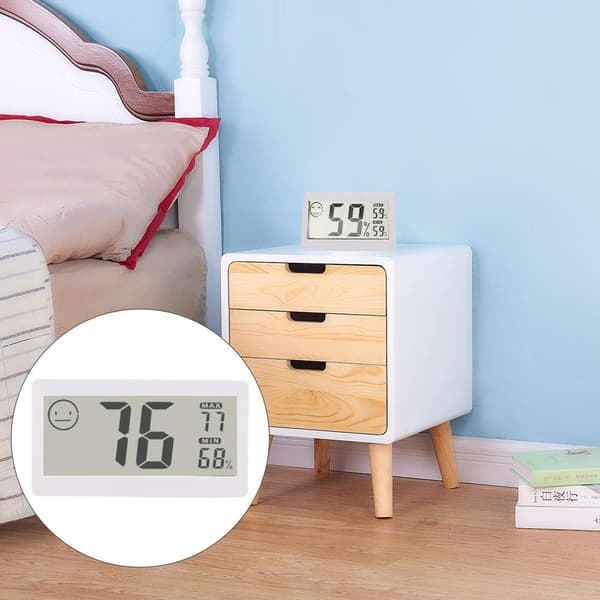 Mini Digital Hygrometer Termometer med Max/Min Temperatur & Luftfuktighet