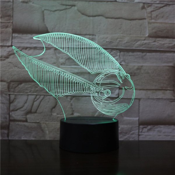 Conch 3D LED Nattlampa Bordslampa för barn i sovrummet