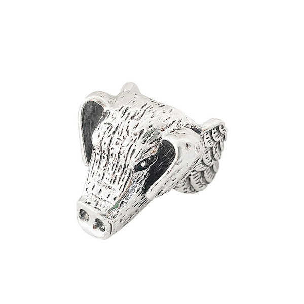Pig Head Ring Anime Smycken Cosplay Ringar för män Kvinnor Justerbar