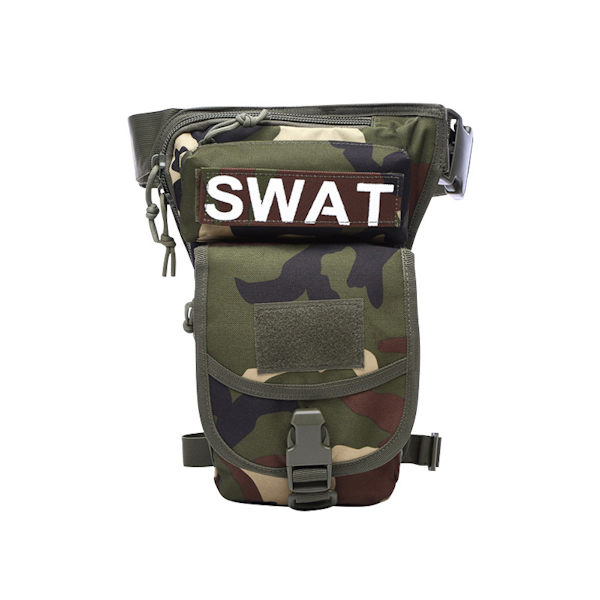 Camo benväska Drop midjeväska, lår Fanny Pack för resor utomhus