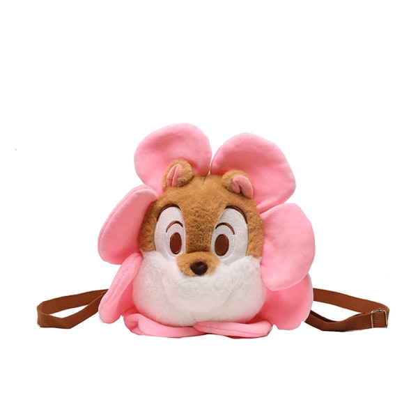 Bolsa transversal transversal para crianças bolsa mensageiro de ombro flor cabeça de esquilo para uso diário