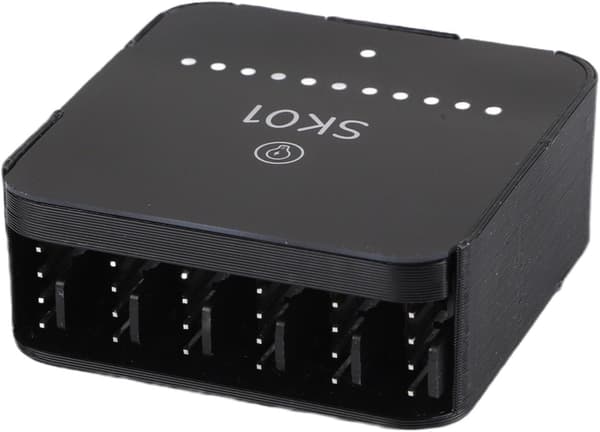 PWM Viftekontrollerhub 4-pinners splitter USB C DC 12V Hastighetskontroll