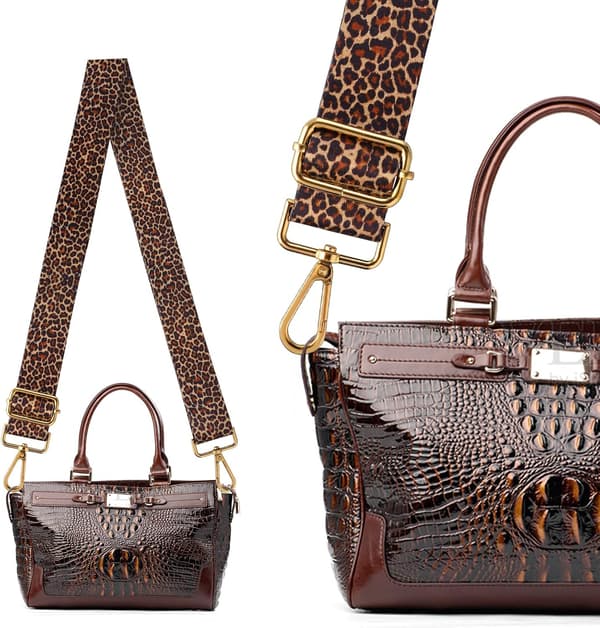 Väskrem med leopardmönster, justerbar bred axelrem för crossbody-väskor