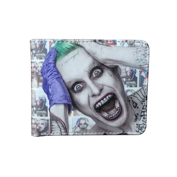 Joker Knight Anime plånbok Bifold kort plånbok plånbok med myntficka