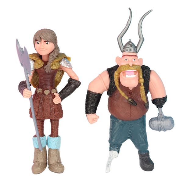8 stk. Tog Drager Anime Figur Legetøj Samling Model Dekoration Samlerobjekter Statue