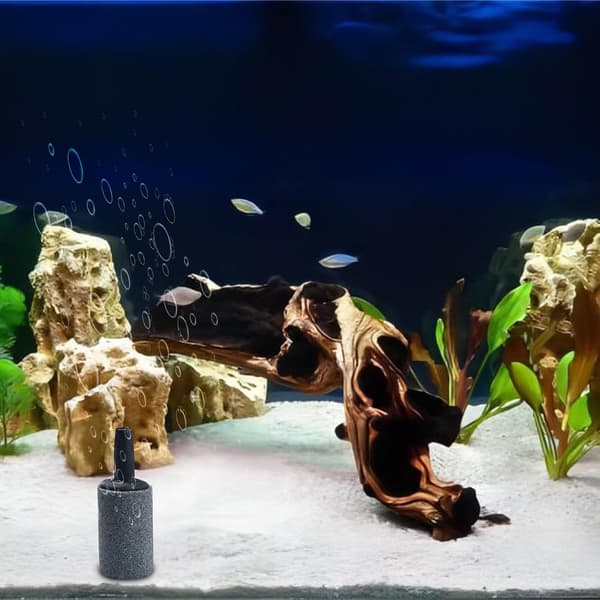 Akvarieluftstenar 1 tum, 20-pack bubbelspridare för akvarium, 4 mm slang