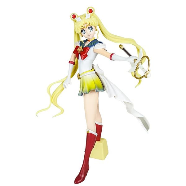 4 st Sailors Moons Usagi-figurer 23 cm PVC Anime Sailers Moons samlarset