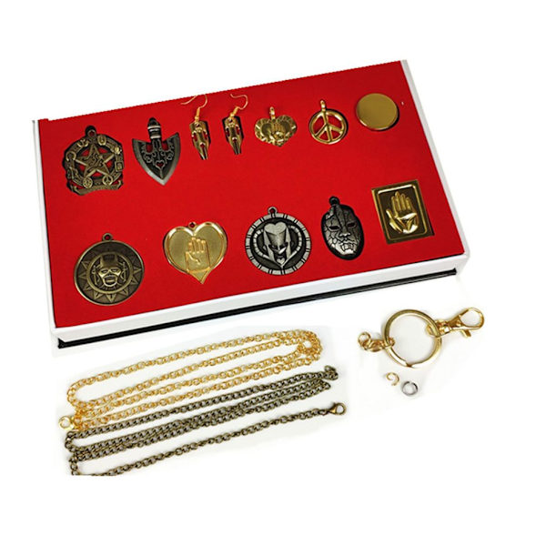Conjunto de colar chaveiro Jojo Adventure