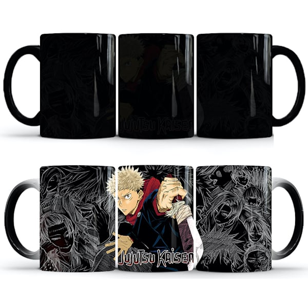 Jujutsu Kaisen färgskiftande mugg Keramisk kaffemugg Thermal tekopp Nyhetspresent
