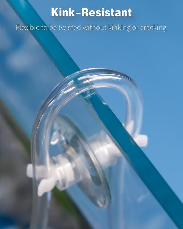 2 m akvarieslang 4-6 mm genomskinlig PVC-luftslang för akvarieluftpump