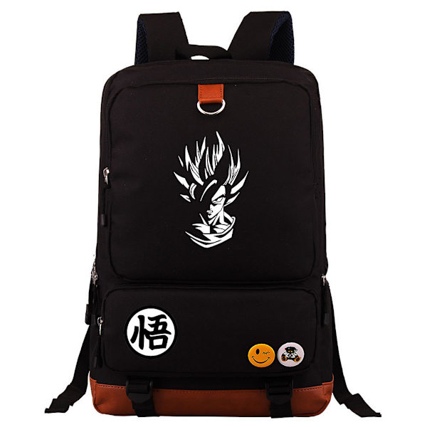 Dragon Ball Super Saiyan Anime Skolryggsäck Casual Daypack Ryggsäck Cool bokväska