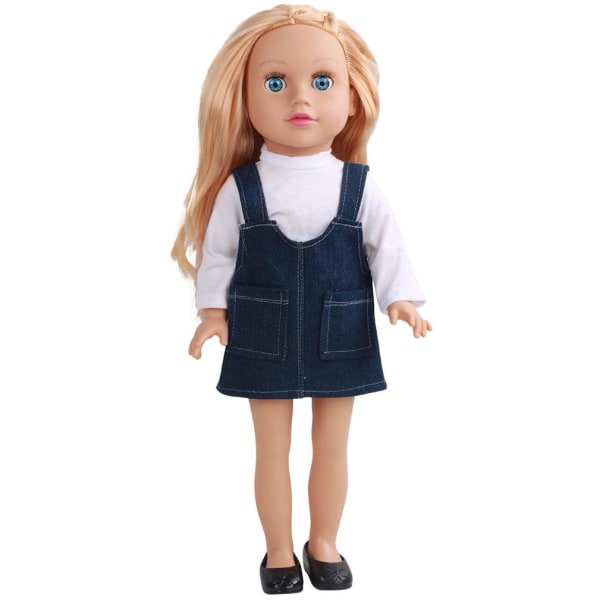 45 cm Pretty Girl Silikon Leksak Barn Lek House Doll