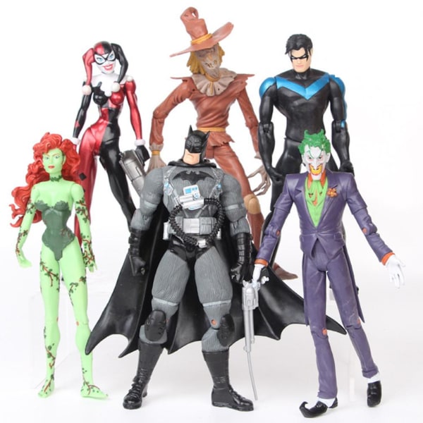 6st Batman Joker-Harley Quinn figurleksaksmodell