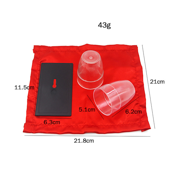 Magic Cup Vacated Magic Trick Magician Närbild Rekvisita Jippon Prank Tool