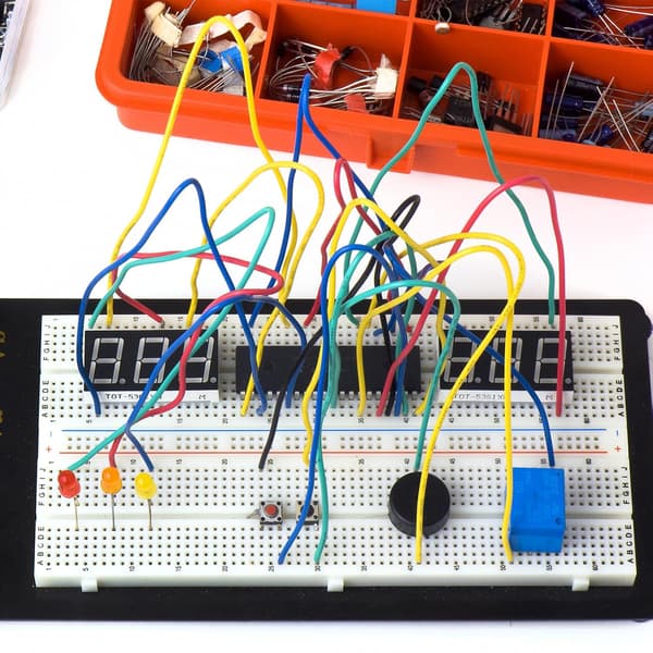 500 koblingspunkter stort loddefritt breadboard-sett for krets-prototyping DIY
