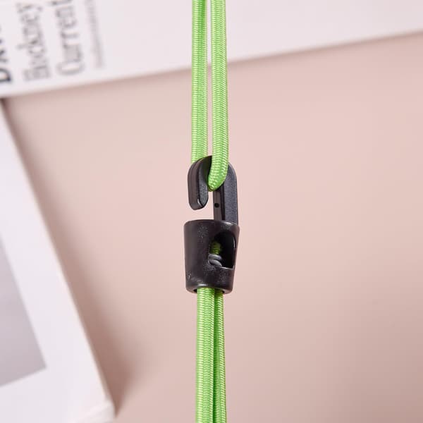 6-pak 25 cm elastiksnore med kroge, kraftige elastikstropper til telte