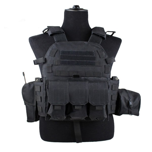 Army Fans Tactical Vest Outdoor Molle Jaktväst Justerbar modulutrustning för träningsspel