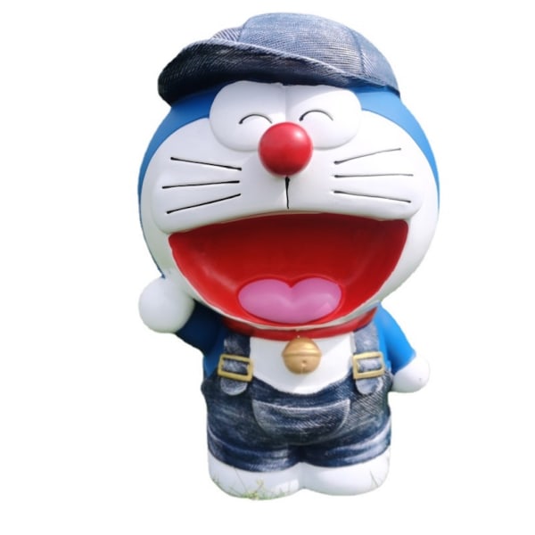 Doraemon Piggy Bank Sparbössa Barn Vuxna Säker Pengar Bank Sparmynt Kontant Kul present