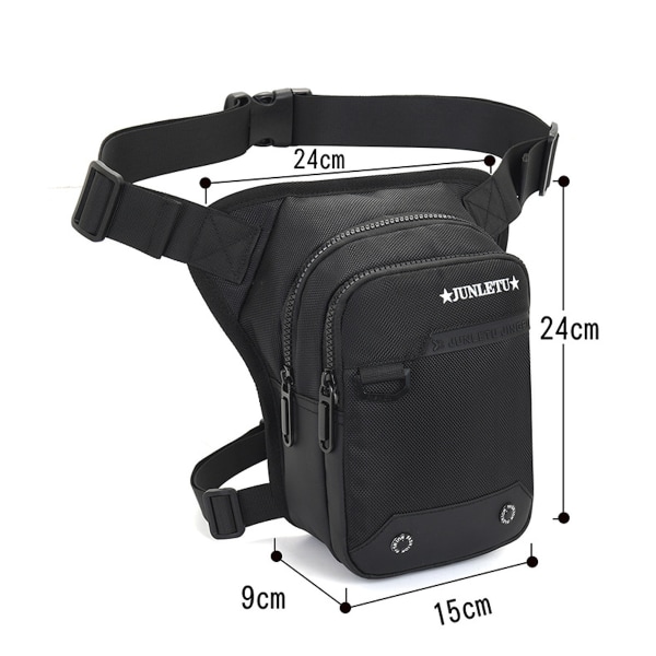 Motorcykel ridning benväska Drop midjeväska, lår Fanny Pack för resor utomhus ridning