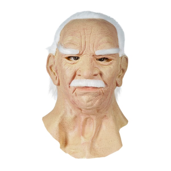 Old Man Headgear Mask Cosplay kostym rekvisita för Halloween-fest