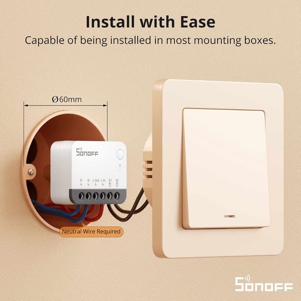ZigBee Mini Smart Switch -moduuli, 2 kpl, langaton kaukosäädinrele