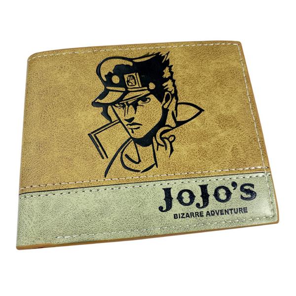 Jojo Adventure Anime plånbok Bifold kort plånbok plånbok med myntficka