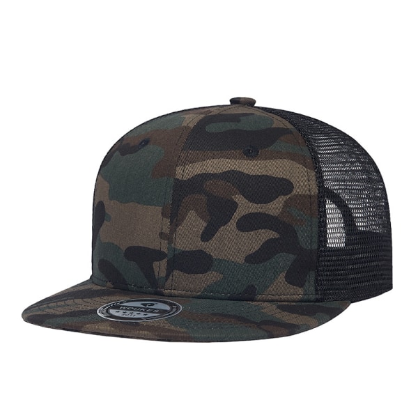 Camouflage Snapback Hatt Bomull Solhatt Casual Hiphop Baseball Cap Unisex