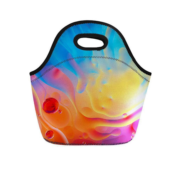 Isolerad Lunchbox Thermal Tote Bag Läcksäker Vattentät multicolor