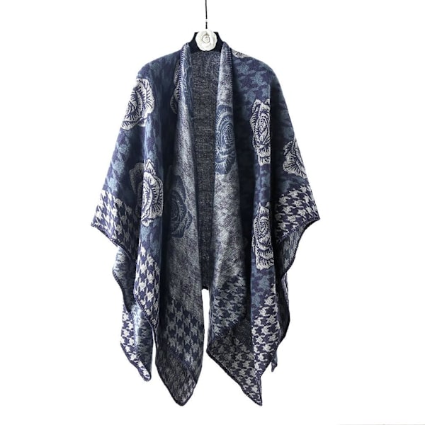 Blommiga sjalar omlott lös kofta Pashmina Poncho for Lady