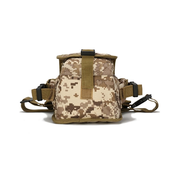Camouflage Ben Midjeväska Casual Drop Leg Bag Brun lårväska Brown