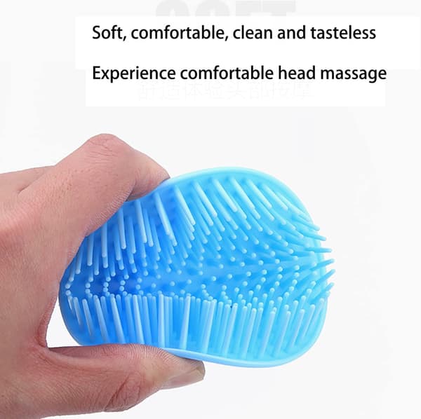 Hårbottenmassager Schampoborste Duschskrubbkam för mjälllindring