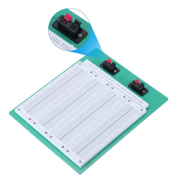500 koblingspunkter stort loddefritt breadboard-sett for krets-prototyping DIY