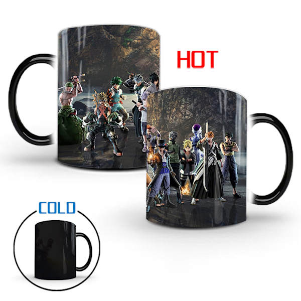 My Hero Academia färgskiftande mugg Keramisk kaffemugg Thermal tekopp Nyhetspresent