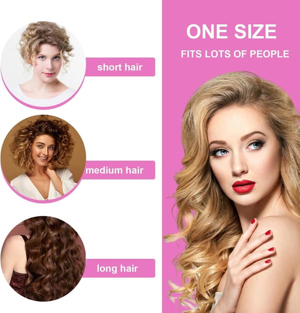 28 stk. selvklæbende hårruller, snap-on curlers til volumen og styling