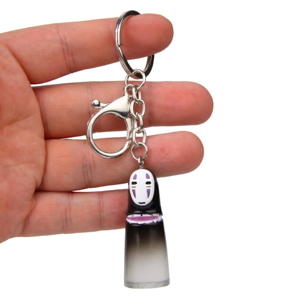 No Face Man Anime Key Chain Key Ring Bag Pendant Keyring Christmas Gift