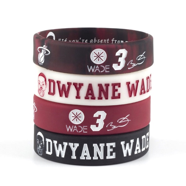 4st Wade Basketball Star Silikonarmband Herrarmband Utomhussportarmband