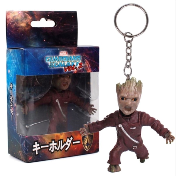 Guardians of the Galaxy Vol.2 Baby Groot Nyckelring Nyckelring Figur Doll Toy Söt