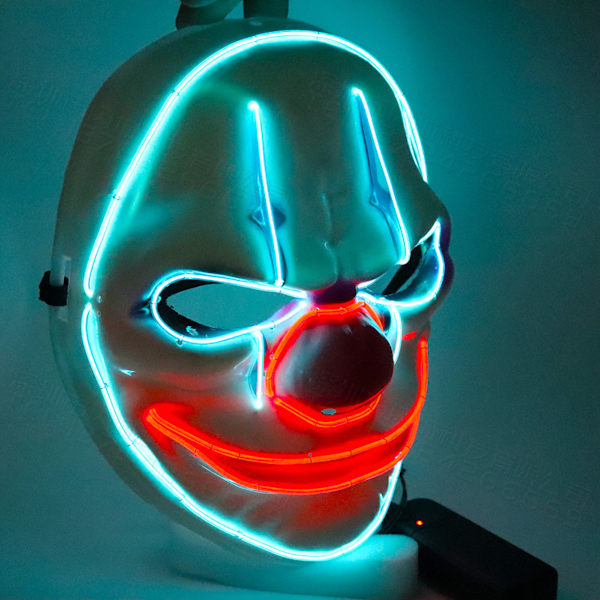 Payday2 Clown Mask Full Face Skrämmande Mask Cosplay Kostym rekvisita