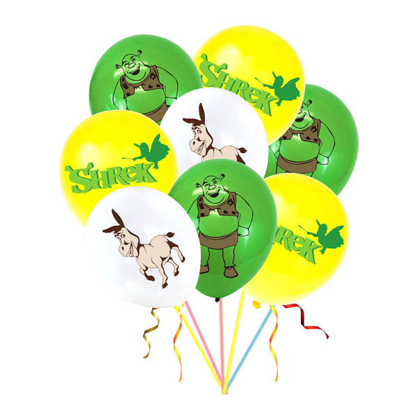 Donkey Shrek Grattis på födelsedagen set latex ballonger Party dekoration kit