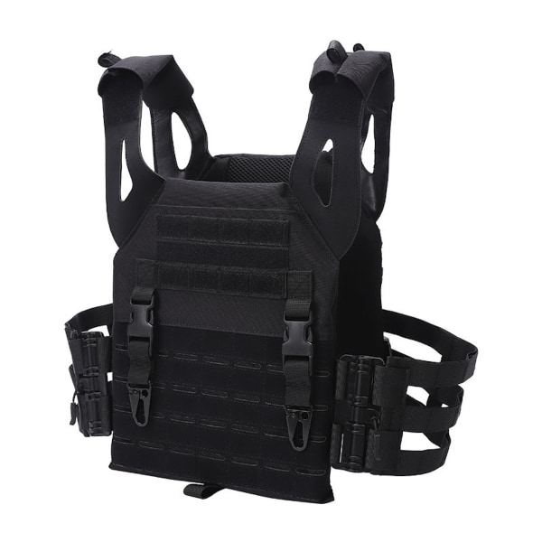 Tactical Vest Molle Gear Multi-Pockets Combat Vest Jacka Svart Black