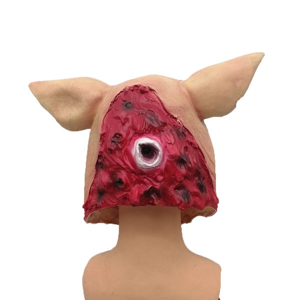 Rotface Pig Mask Huvudbonader Skrämmande Cosplay Kostym Rekvisita Halloween