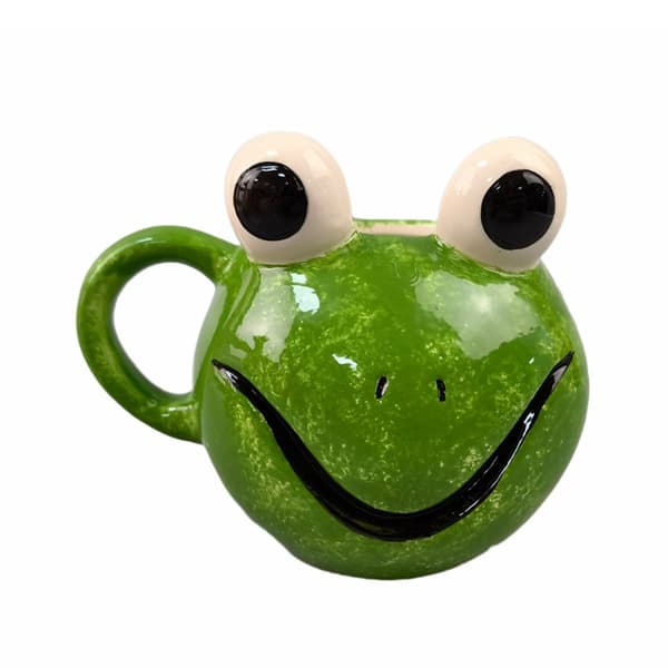 Söt Groda Keramikmugg – 350ml Rolig & Lekfull Groda-Formad Mugg för Kaffe & Te
