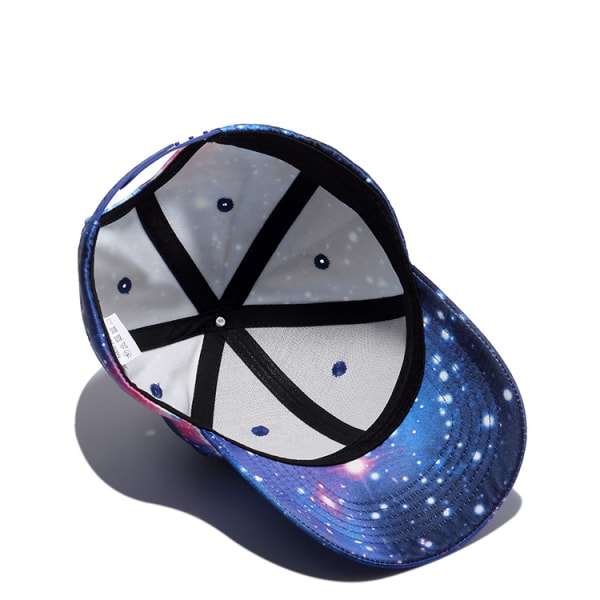 Blå stjärnhimmel Snapback-hatt Sommarsolhatt Casual Hiphop- cap för man