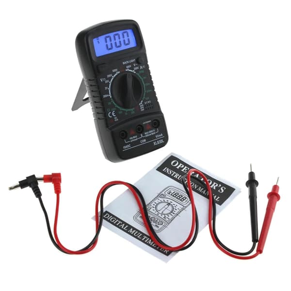 Digitalt Multimeter AC/DC Spænding, Strøm, Modstand, Diode Test