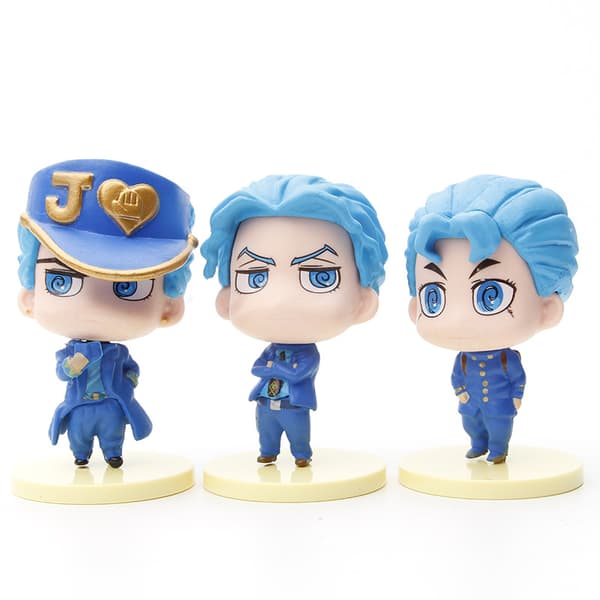 6 st JoJo Bizarre Adventure Chibi-figurer 8 cm PVC Anime samlarset